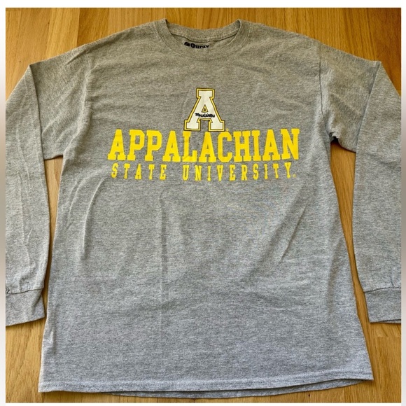 Appalachian state university  Gray Long Sleeve Tee Sz women’s medium app state - Picture 1 of 5
